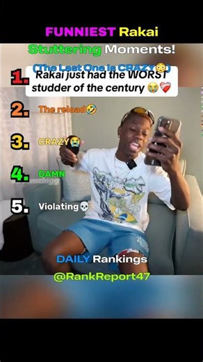 FUNNIEST Rakai Stuttering Moments! #shorts