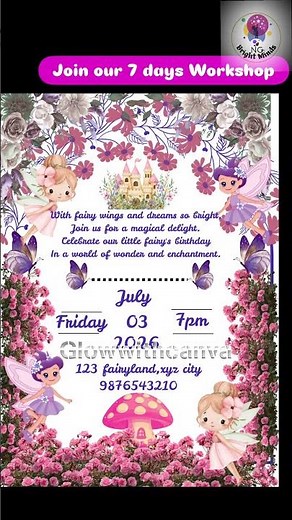 How to Design a Beautiful Invitation Card in Canva | Step-by-Step Tutorial for Beginners Workshop