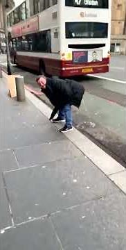 Woman Peeing in the street Edinburgh