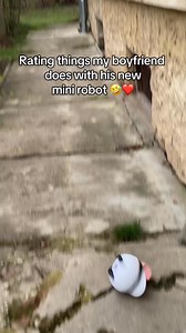 My boyfriend loves his mini robot 🤣💕 #couples #longdistancerelationship #ldr #robot | Romi Pal