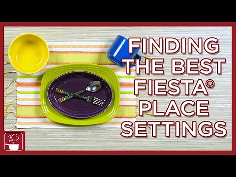 Finding The Best Fiesta Place Settings - Fiestaware Color Combinations & New Rectangle Plates!