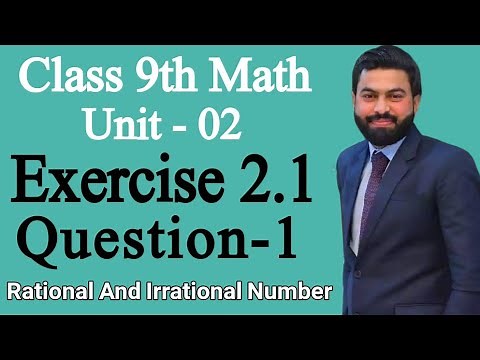 Class 9th Math Unit-2 Exercise 2.1 Question 1 Part (i-vi)-Rational And Irrational Number System-PTBB