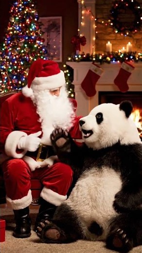 Santa Teaches Panda to Say “Merry Christmas” in 5 Languages! | Nebula Shots