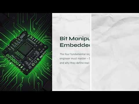 Bitwise Operations & Bit Manipulation Explained 🔥 | Embedded Systems Tutorial | week 3