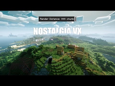 Infinite Landscapes: Nostalgia VX Shader + Distant Horizons!