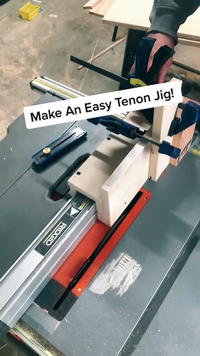 Make an easy tenon jig! #howto #learn #teach #jig #woodworking #wood #tablesaw #carpentry #carpenterlife #woodworkingskills #diy #hgtv #learntools | Matthew Peech Woodworking And DIY