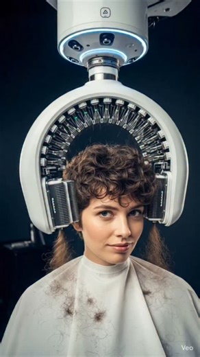 AI creativity hairstyle on Instagram: "Robo hair salon"