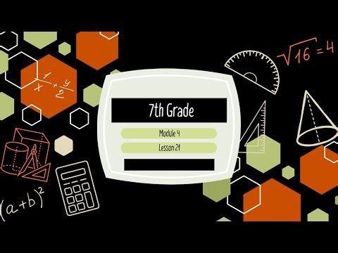 7th Grade Module 4 Lesson 21 (Eureka Math Squared)