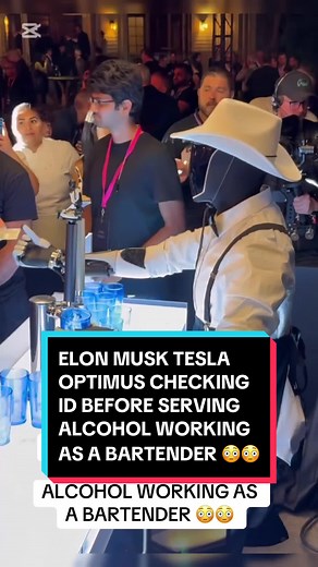 Elon Musk Tesla Optimus Bartender ID Check: Future RoboVan Experience