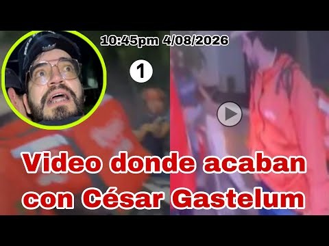 The exact moment César Gastélum was killed