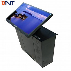 [Hot Item] Bnt Aluminum Alloy 21-22 Inch LCD Screen Automatic Monitor Motorized Pop up Lift with Folding Function