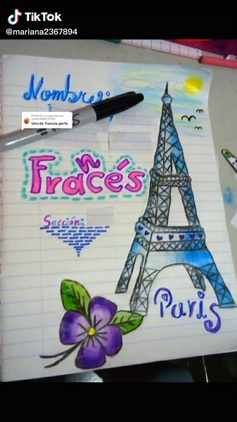 Ideas de Portadas de Francés Aesthetic - Tutorial y Diseños Originales