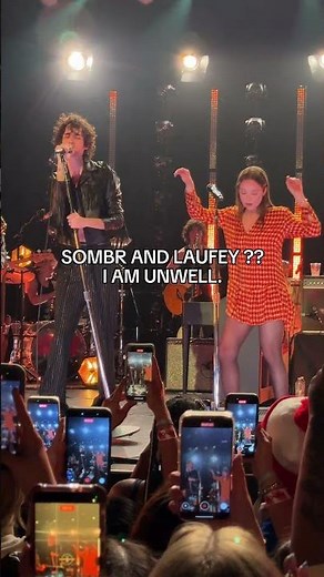 sombr and laufey together 😍 #sombr #latenightsandromancetour #OnTour #losangeles #laufey #shorts