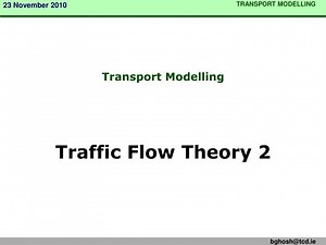 Transport Modelling - SlideServe