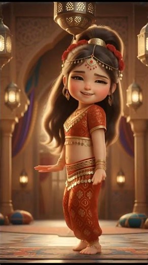 Cute AI Baby Belly Dancing to Arabic Khaleeji Music 💃 3D Plush Toy Animation 🌟 P11🔥#shorts #khaleeji