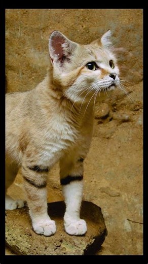 😸 Sand cat lives quietly in harsh, hot desert environments.#SandCat#SandCatLove
