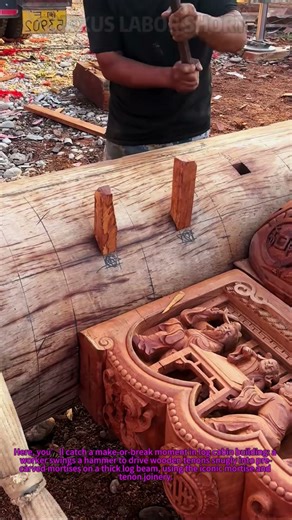 Traditional Wood Joinery: Crafting Mortise and Tenon for Log Cabin Construction