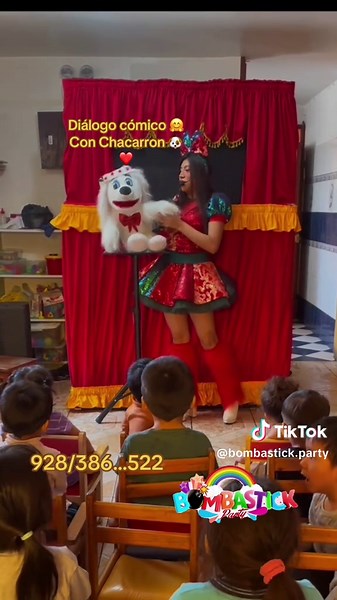 Diálogo cómico con Chacarron 🥳❤️ #navidad #shownavideño #niños #fiestas #showinfantilperu