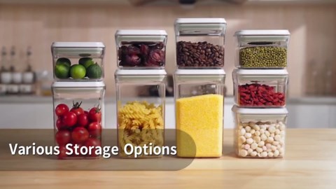 Airtight Food Storage Containers with Lids Pop Up Containers Pasta Organizer for Kitchen Pantry Cereal Snack Flour Sugar Coffee (3pc 1200ml / 1.26qt)