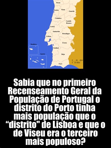 Sabia que no primeiro Recenseamento Geral da População de Portugal o distrito do Porto tinha mais população que o “distrito de Lisboa” e que o de Viseu era o terceiro mais populoso? . . . #portugal #lisboa #porto #travel #lisbon #visitportugal #algarve #portugaltravel #madeira #portugaldenorteasul #lifestyle #like #landscape #instatravel #açores#azores #ocean #portugallovers #photography #travelphotography #travelgram #photooftheday #historia #viral #instagram #explorepage #explore #instagood #r