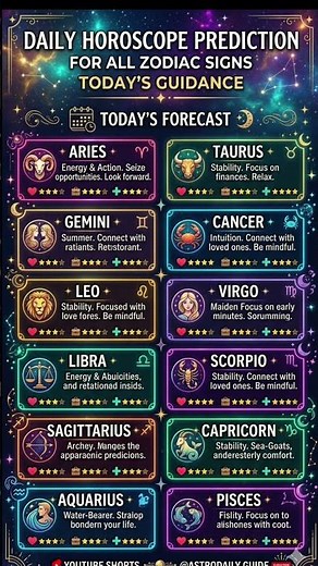 Daily Horoscope: what Stars says about All Zodiac Signs Astrology accurate Predictions Today #shorts