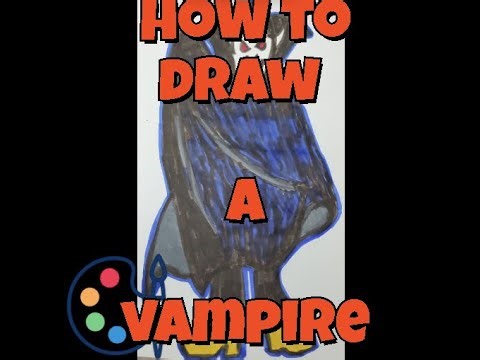how to draw a Vampire Count Dracula