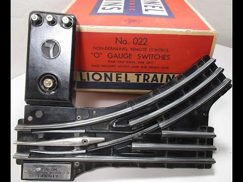 Lionel 022 Switches Service and Repair Prewar and Postwar