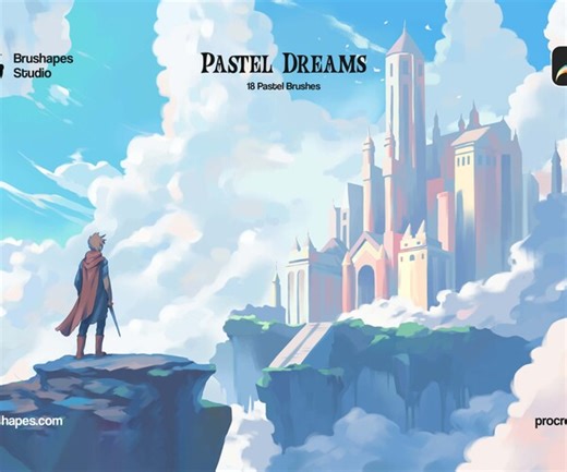 ArtStation - Pastel Dreams Procreate Brushes | Brushes
