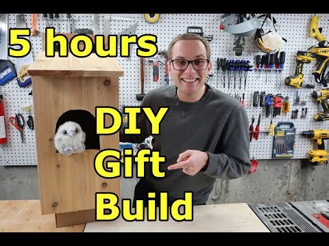 Build a Cedar Owl House in 5 hours! Basic DIY woodworking project