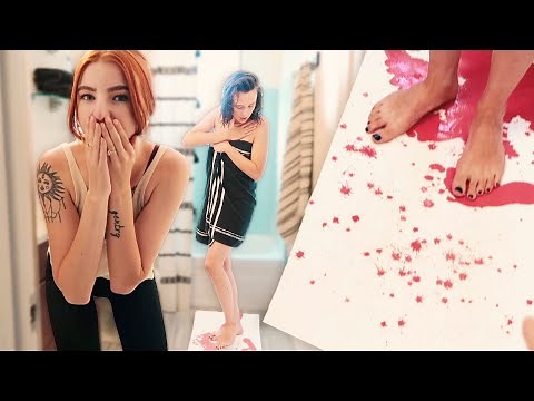 PRANKING MY WIFE WITH BLOODY BATH MAT