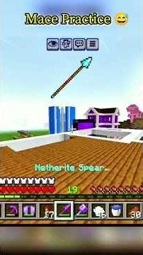 Mace Practice 😅 #minecraft #shorts