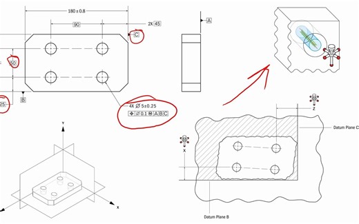 Position Tolerances and Basic Dimensions