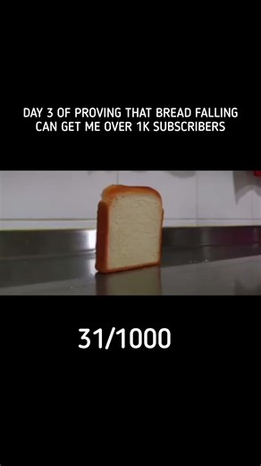 Day 3 || Bread Fall over || 31/1000 #breadguy #bread