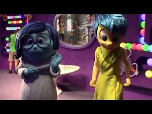 INSIDE OUT Joy & Sadness Meet/Greet - Epcot Character Spot - Disney World