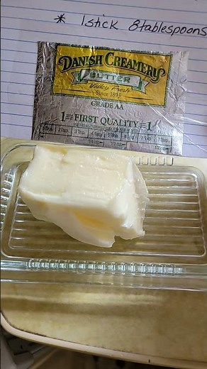 Butter Measurements #shorts