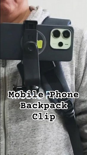 Vlog Backpack Clip Gopro Action Camera & Smart Phone