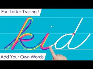 Writing Wizard Cursive Part 2 - Trace Letters & Words - best app demos for kids - Ellie