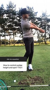 96K views · 462 reactions | How to easily control wedge spin!  Got a question? Drop it down below ⤵️ #golf #golfswing #golfcoach #golfclub #golftips | Me and My Golf | Facebook