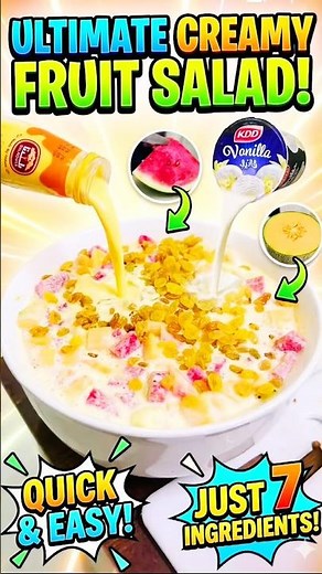 Ultimate Summer Fruit Salad Recipe | Easy Dessert Hack ✨with mango milk & caramel jelly cream