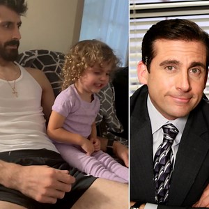 Baby cries for Michael Scott when it's time for bed