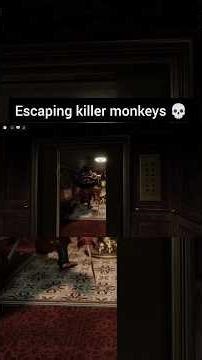 Escaping killer monkeys on Roblox 😭
