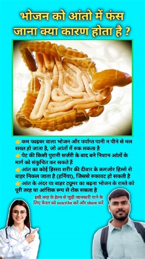 What causes food to get stuck in the intestines? Digestive problems in humans || #viral #digestion