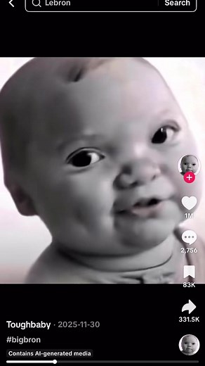 tuff baby ai baby niche baby #tuffbaby #nichebaby #aibaby #viral #meme