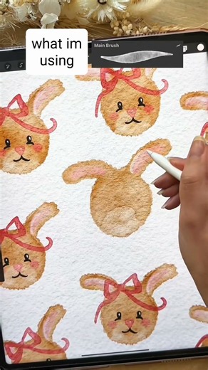 learn how to draw this easy bunny on procreate on your iPad with this beginner digital art tutorial
