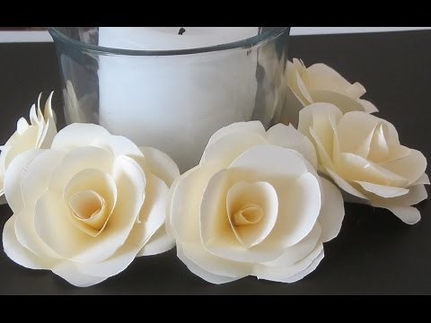 How to Make Paper Roses Crafts With Paper Tutorial