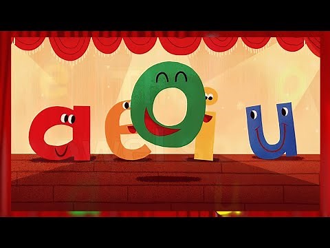 The Vowel song - Nursery rhymes with lyrics