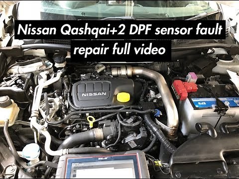 Nissan Qashqai / Qashqai+2 DPF sensor diagnostic repair R9M P2002 P1525