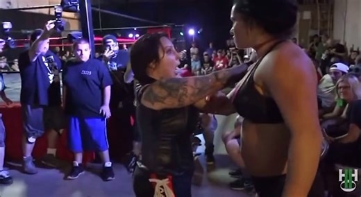 @unfnbelievablex on Instagram: "Maria Manic sends LuFisto onto a chair. - H2O Hustlemania 6/8/2018 #Deathmatch #deathmatchwrestling #ultraviolent #unfnbelievable #prowrestling"