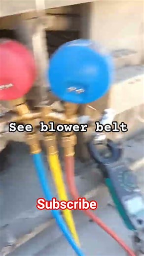 package unit broken blower motor belt #foryou #viral #hvac #trandingshorts