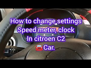 Come si imposta l'orologio della Citroën C2?